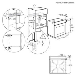 horno aeg ou5ab20sm 72l mf aqua clean inox