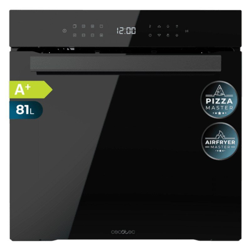 horno cecotec 1318 81/litros 11 func clase a pirolitico negro