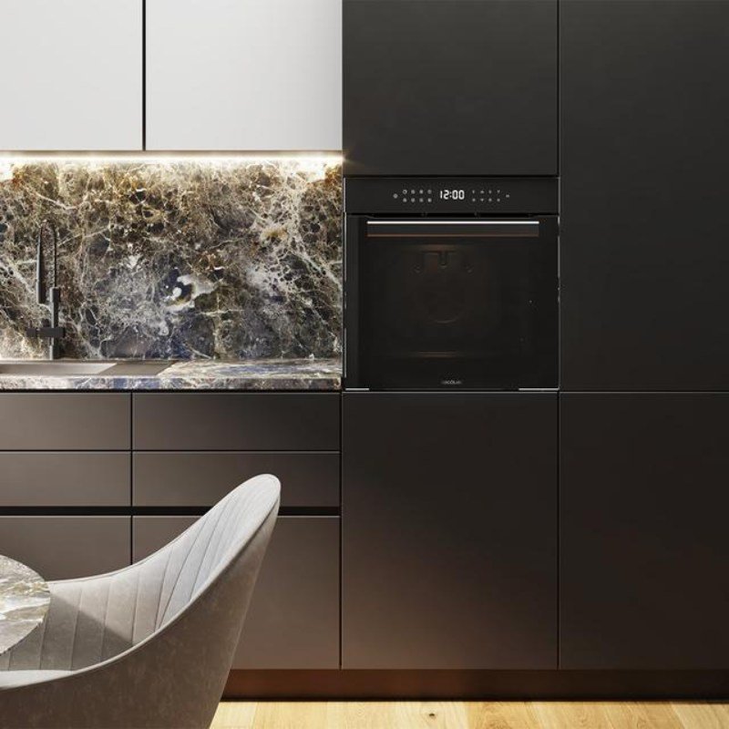 horno cecotec 1318 81/litros 11 func clase a pirolitico negro - Imagen 4