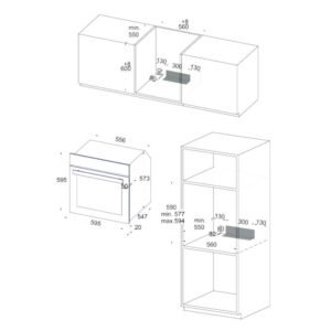 horno silverline ove-645ib 70 litros cristal negro+parrilla airfry