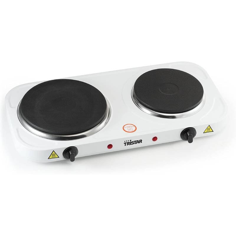 hornillo electrico tristar kp6245 2f blanco