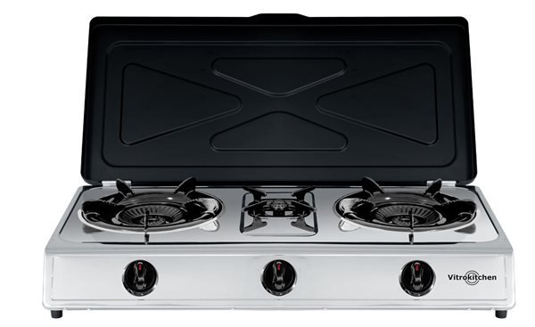 hornillo gas vitrokitchen 360ib 3f inox
