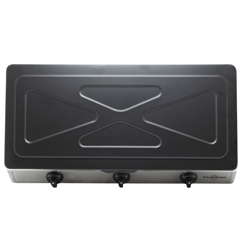 hornillo gas vitrokitchen 360ib 3f inox - Imagen 2