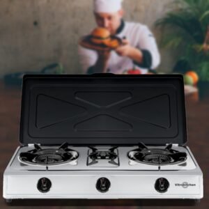 hornillo gas vitrokitchen 360ib 3f inox