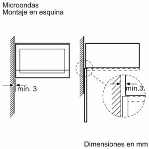 microondas balay 3cg5172b2 20l ap.izq cristal blanco