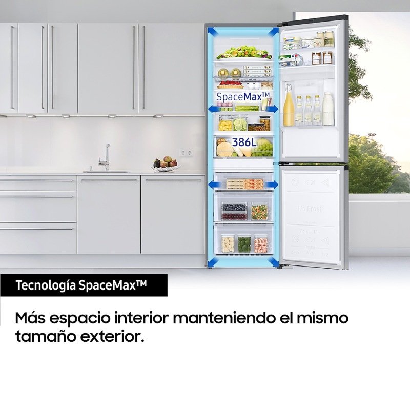 fricom. samsung rb38c655ds9/ef 203×60 nf inox disp - Imagen 4