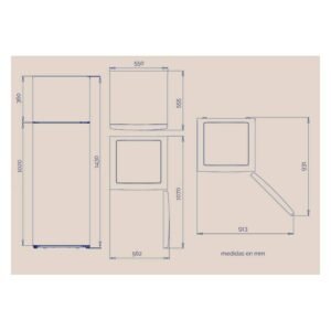 frigo 2p artica afe2p14355l206i/cicloup143ei 2p cicl clase/e