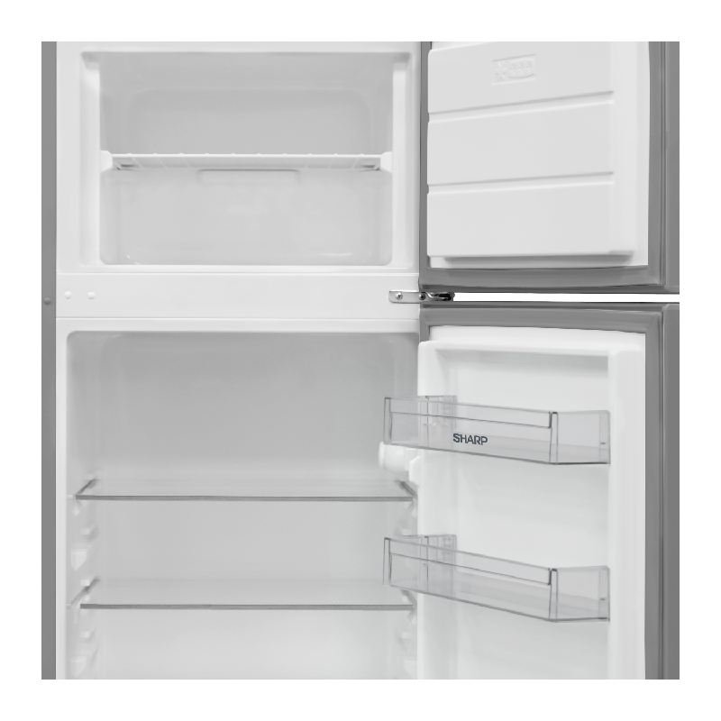 frigo 2p sharp sjftb01itxlees 144×54 2p dark silver - Imagen 3