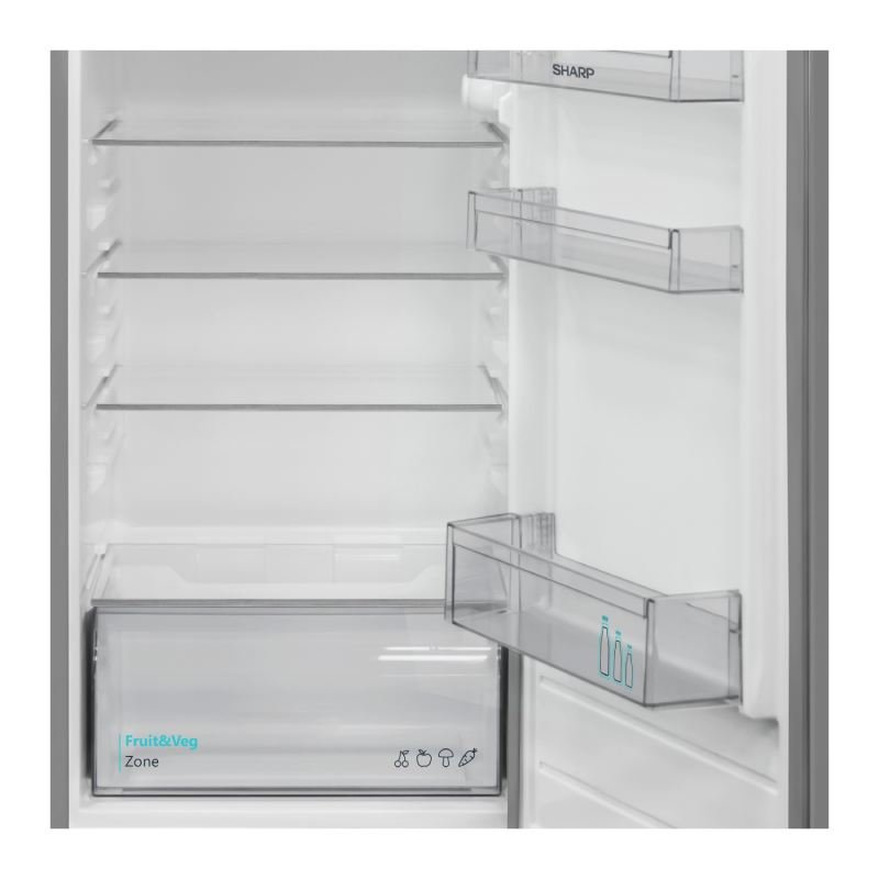 frigo 2p sharp sjftb01itxlees 144×54 2p dark silver - Imagen 4