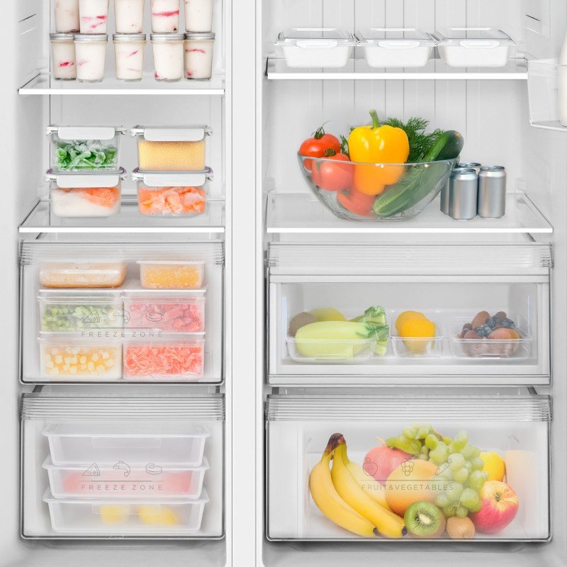 frigo americano artica afea17689f553i 176×90 nf inox dsp - Imagen 3