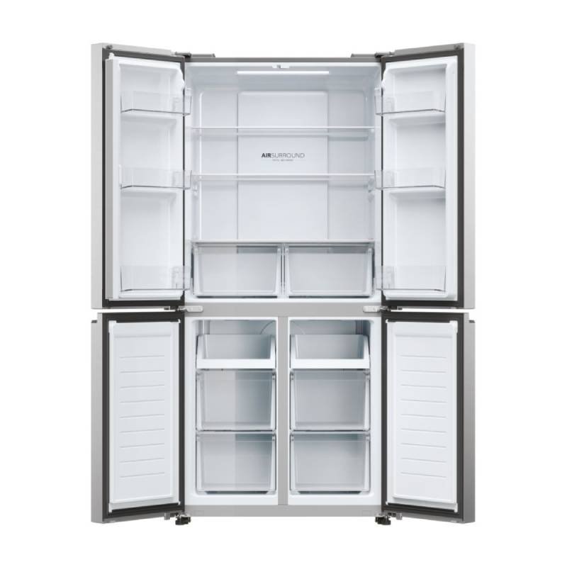 frigo americano haier hcr3818enmm 185×83 4p nf inox dsp - Imagen 2