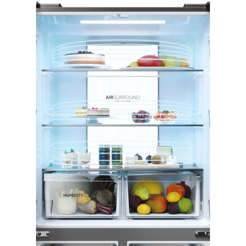 frigo americano haier hcr7818dwpt 182×84 4p disp dsp nf negro - Imagen 4