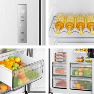 frigo americano hisense rs3p538naie 179×91 nf inox dsp kfit