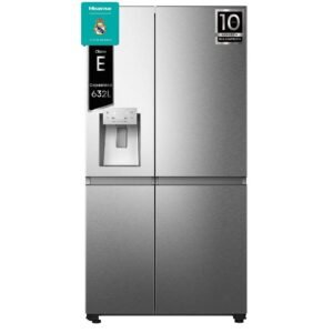 frigo americano hisense rs818n4tie1 179x91x73 nf disp inox