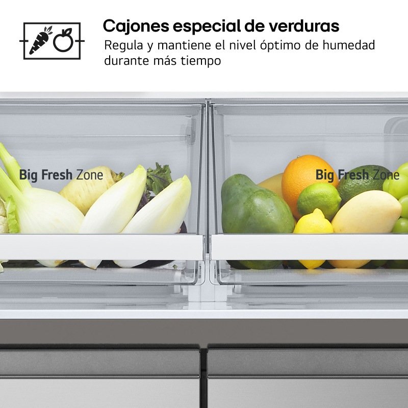 frigo americano lg gmb860pyde 179×83 530l 4p inox clase/d - Imagen 5