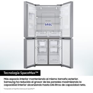 frigo americano samsung rf65dg960esref 180×92 4p acero e