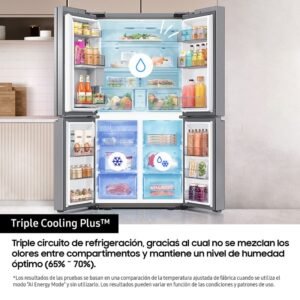 frigo americano samsung rf65dg960esref 180×92 4p acero e