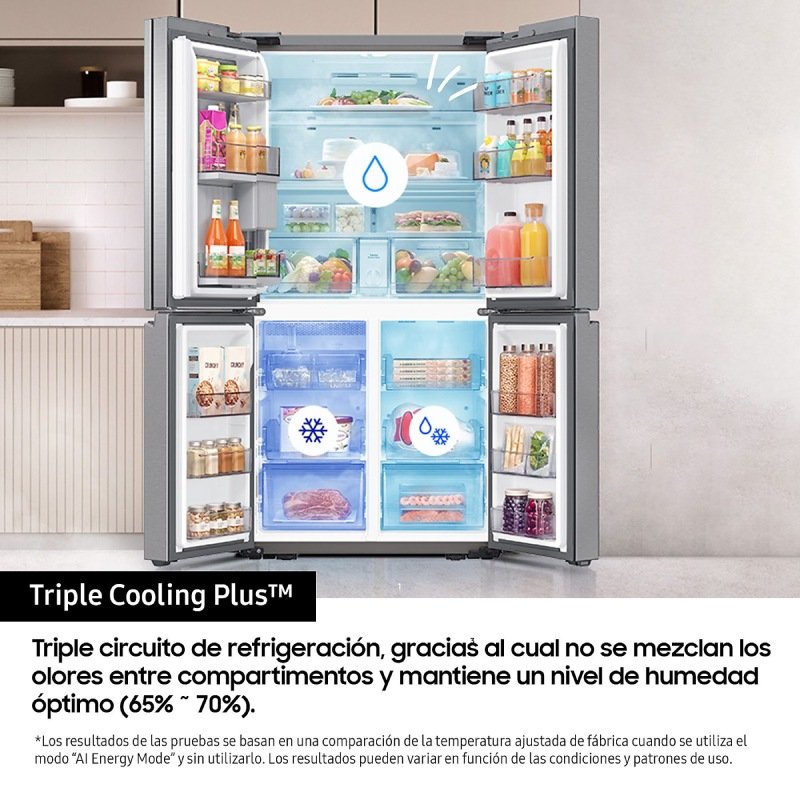 frigo americano samsung rf65dg960esref 180×92 4p acero e - Imagen 5