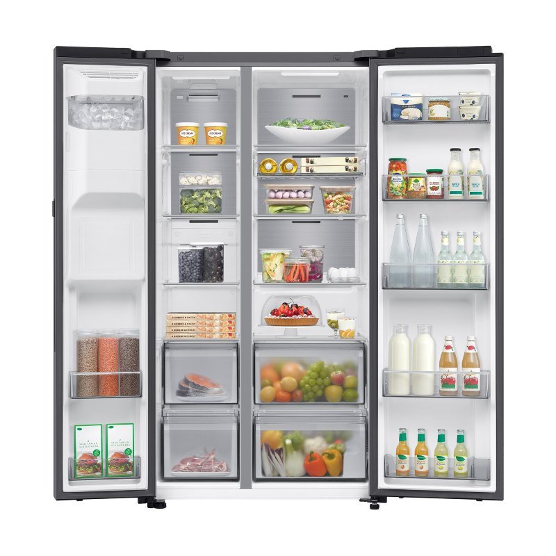 frigo americano samsung rs80f66kctef 179×92 disp inox - Imagen 3
