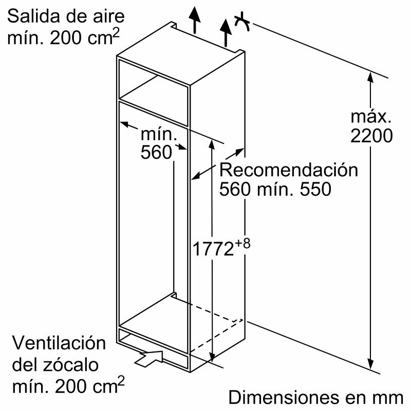 frigo balay 1p int 3fid737s 177×56 1p ciclico blanco clase/d - Imagen 3