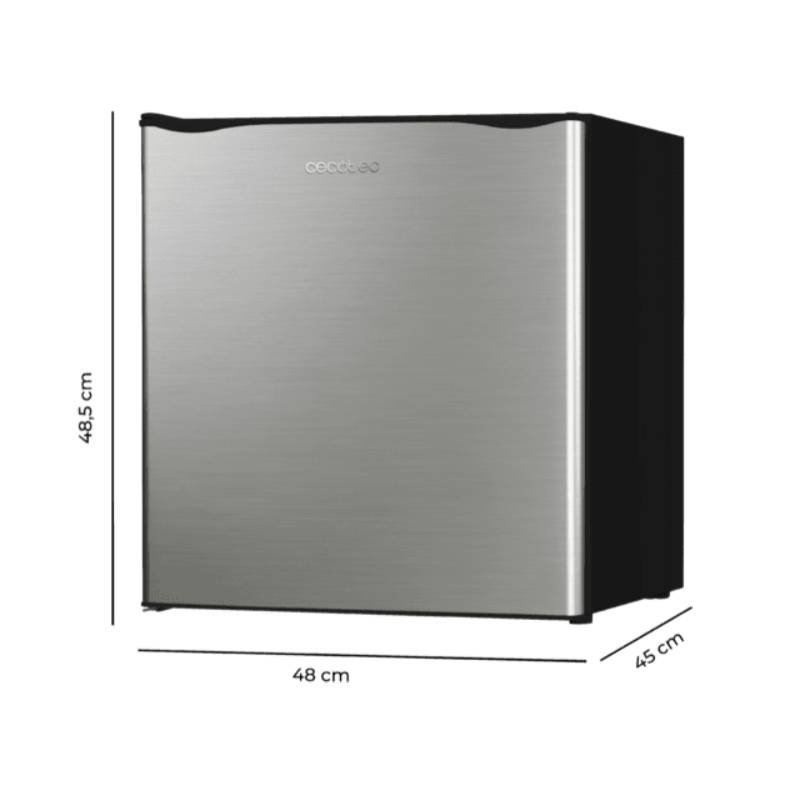 frigo cecotec 1p 3617 48×48,7 46/l inox clase/e - Imagen 2