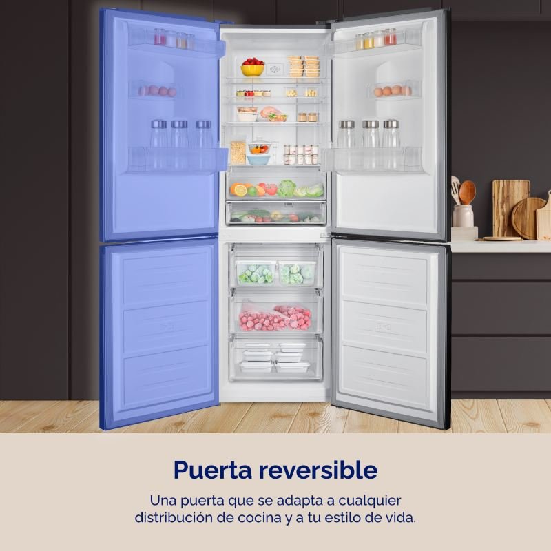 frigo combi artica aefc188601edxh 185×60 nf inox dsp - Imagen 4