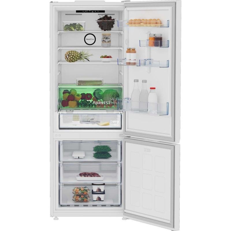 frigo combi beko b3rcne564hw 192×70 nf blanco clase/e - Imagen 2