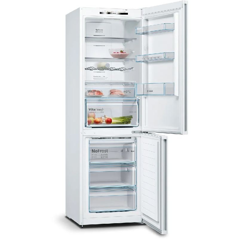 frigo combi bosch kgn362wed 186×60 nf blanco - Imagen 2