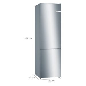 frigo combi bosch kgn36vied 186×60 nf inox clase/e