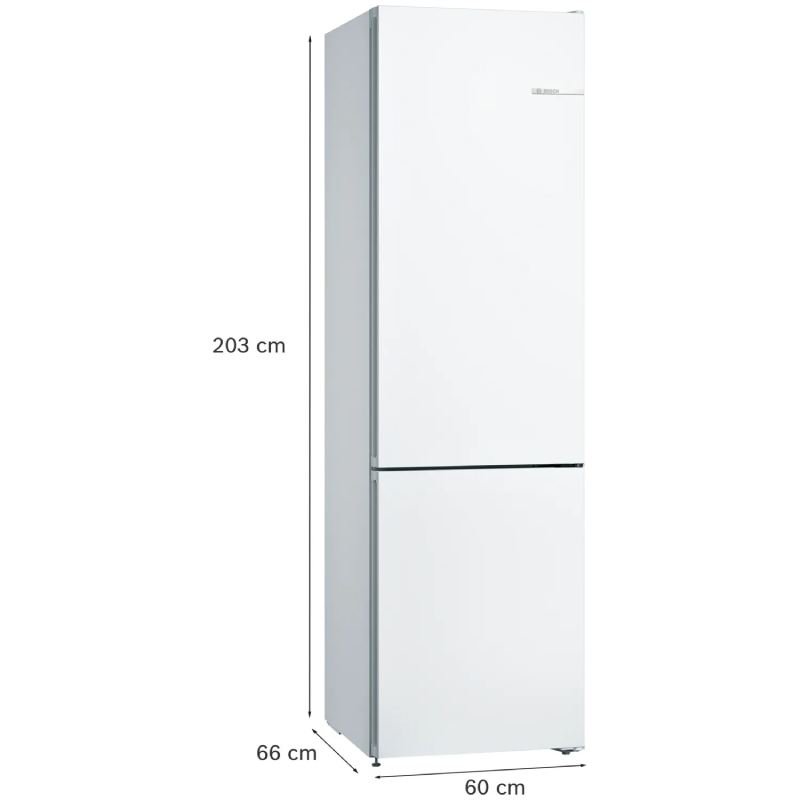 frigo combi bosch kgn39vweb 203×60 nf blanco clase/e - Imagen 3