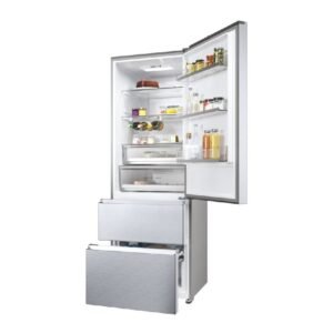 frigo combi haier htr5720enmg 200×70 nf inox 3p clase/e