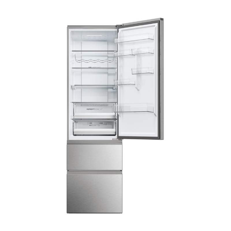 frigo combi haier htw5620enmg 205×60 nf inox 3d 3p - Imagen 2