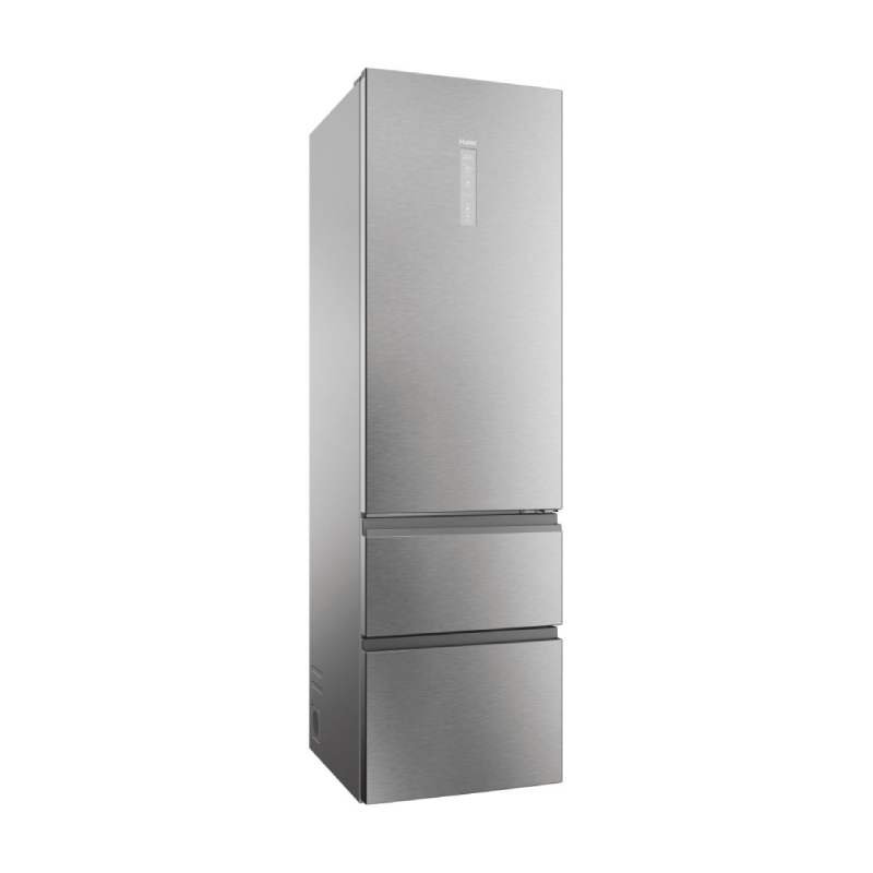 frigo combi haier htw5620enmg 205×60 nf inox 3d 3p - Imagen 3