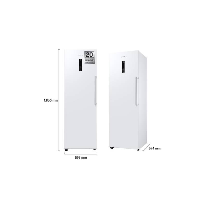 congelador vertical samsung rz32c7cdewwef 186×60 1p nf blanco - Imagen 3