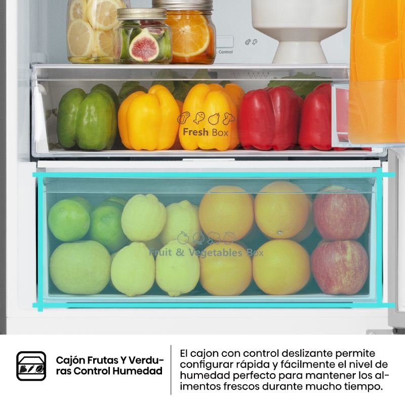 frigo combi hisense rb440n4acd 200×60 inox dsp - Imagen 4