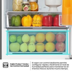 frigo combi hisense rb440n4bce 201×60 nf inox clase/e