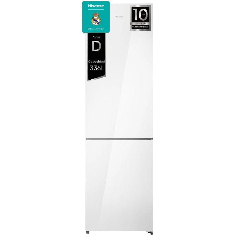 frigo combi hisense rb440n4gwd 201×60 nf blanco cristal clase/d