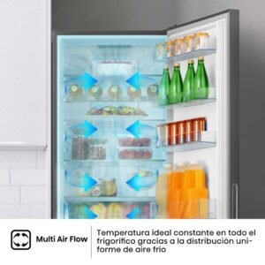 frigo combi hisense rb440n4gwd 201×60 nf blanco cristal clase/d