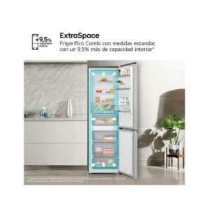 frigo combi lg gbbsj10esw 186×60 nf blanco