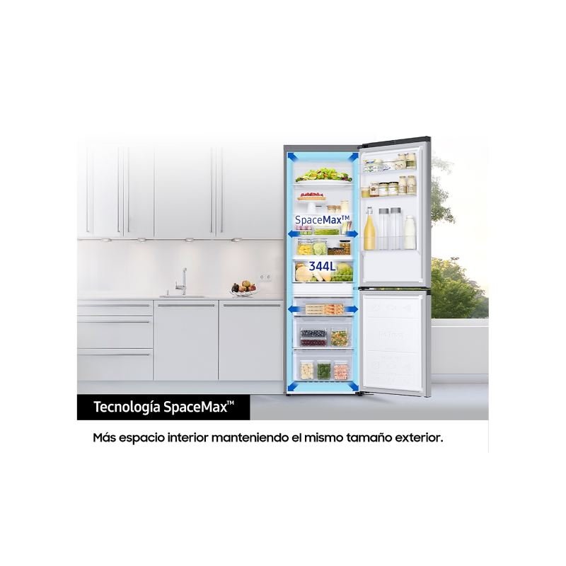 frigo combi samsung rb34c600csa/ef 185×59 nf inox clase/c - Imagen 4