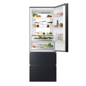 frigo.combi haier htw7720enmb 200×70 nf negro clase/e
