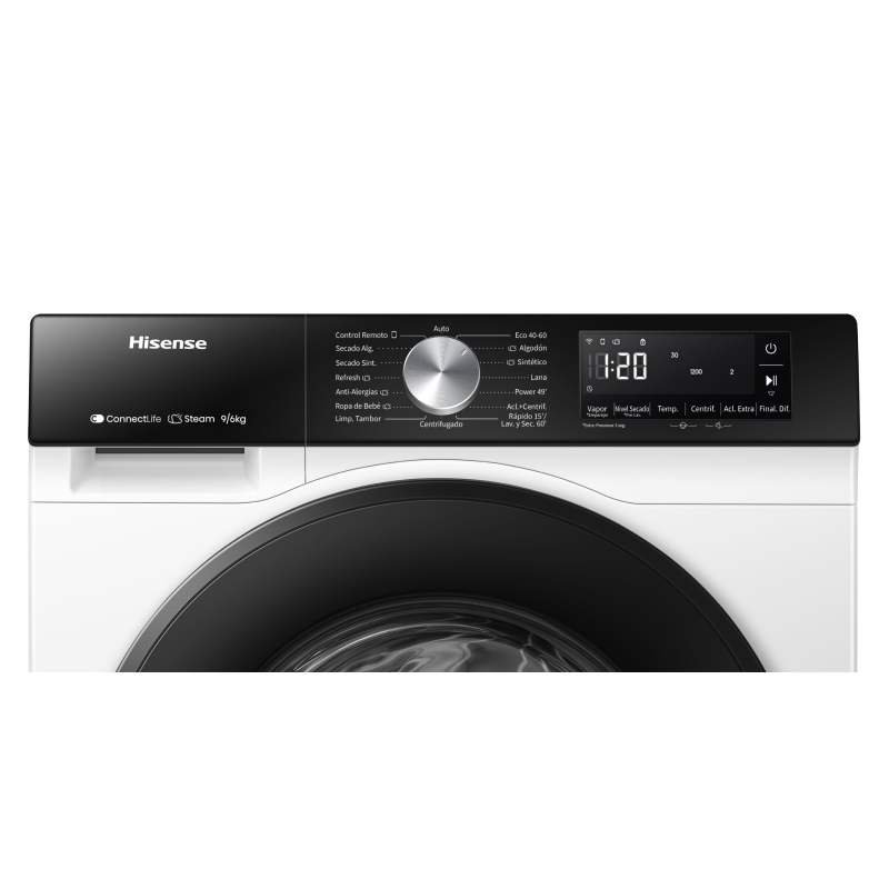 lavad-secadora hisense wd3s9043bw3 9/6k 1400r a/d bca - Imagen 4