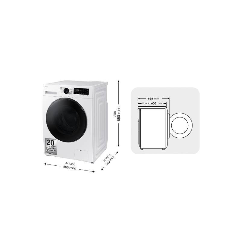 lavad-secadoras samsung wd11dg5b15beec 11/6kg 1400rpm - Imagen 2