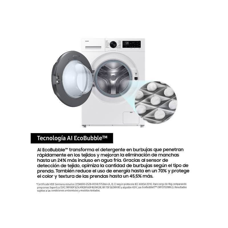 lavad-secadoras samsung wd11dg5b15beec 11/6kg 1400rpm - Imagen 4