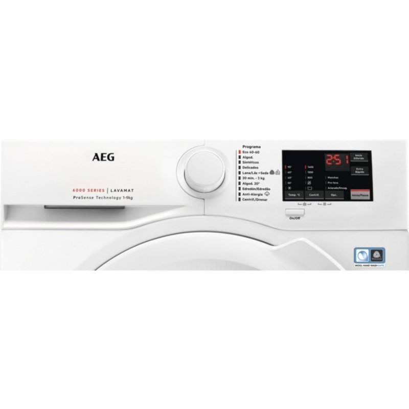 lavadora aeg l6fbi947p 9k 1400r dsp prosense clase/a - Imagen 3