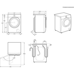 lavadora aeg l7fee842s 8k 1400r silver inverte