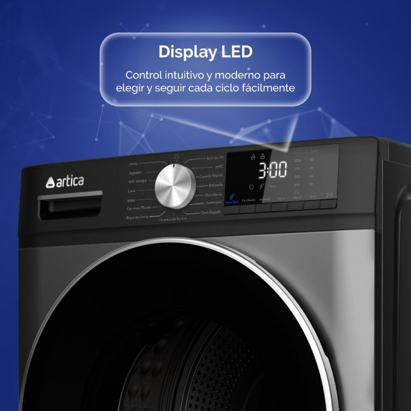 lavadora artica al81400afdi 8 k 1400r dark inox clase/a - Imagen 4