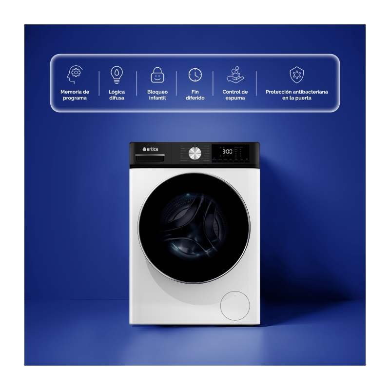 lavadora artica al81400afn/aquaplus8ab 8k 1400r bca clase/a - Imagen 4