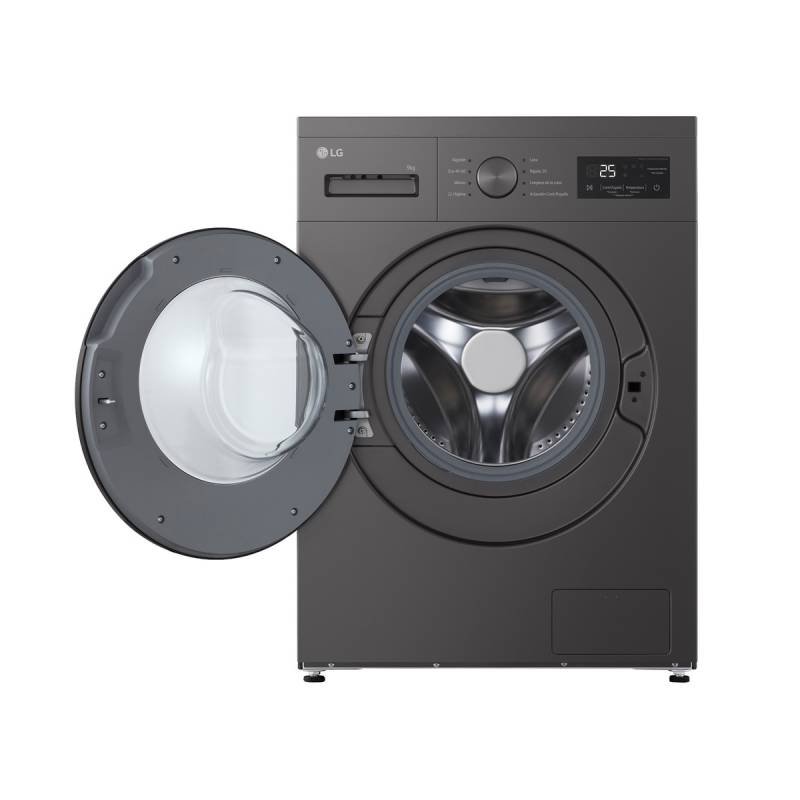 lavadora c/frontal lg f4a1009ndk 9k 1400r grafito inv tapa extra - Imagen 3