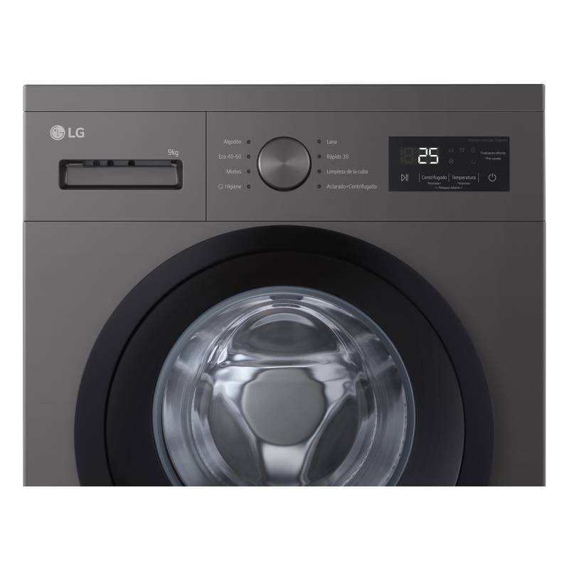 lavadora c/frontal lg f4a1009ndk 9k 1400r grafito inv tapa extra - Imagen 4